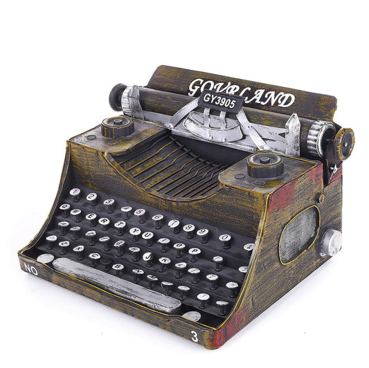 Retro Vintage Typewriter Model Handmade Desk Decor