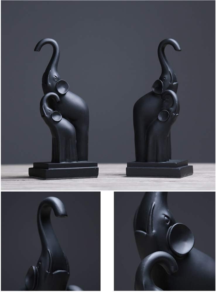 Bookends Elephants Pair Modern Home and Office Decor