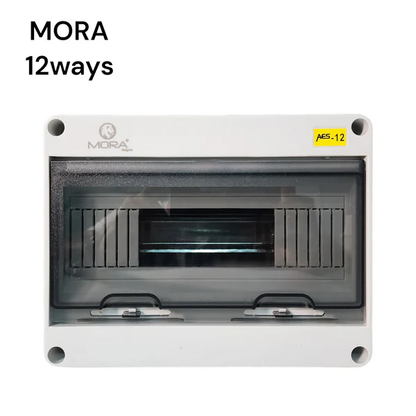 MORA BULGARIA 5/8/12/18/24 WAY DISTRIBUTION BOX PLASTIC WATERPROOF WALL MOUNTED DESIGN DB