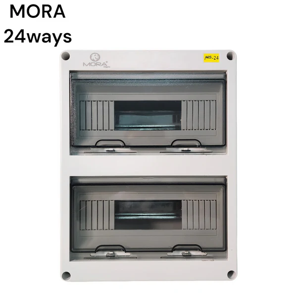 MORA BULGARIA 5/8/12/18/24 WAY DISTRIBUTION BOX PLASTIC WATERPROOF WALL MOUNTED DESIGN DB