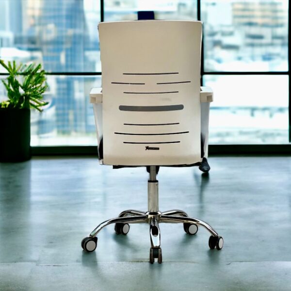 Sigma Revolving Medium Back Chair - Black or White