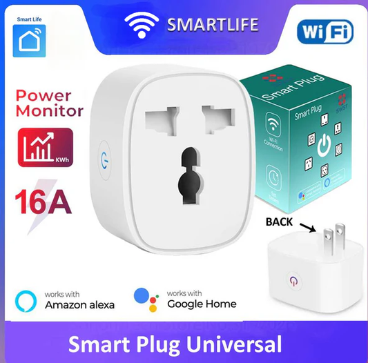 Smart Wifi Universal Plug and Power Monitor 16A