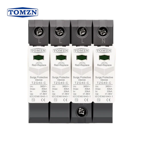 Tomzn 3 phase SPD 4pole House Surge Protector Device