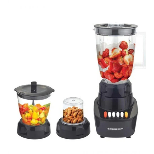 Westpoint Wf-333 3 In 1 Blender Chopper & Grinder With Official Warranty