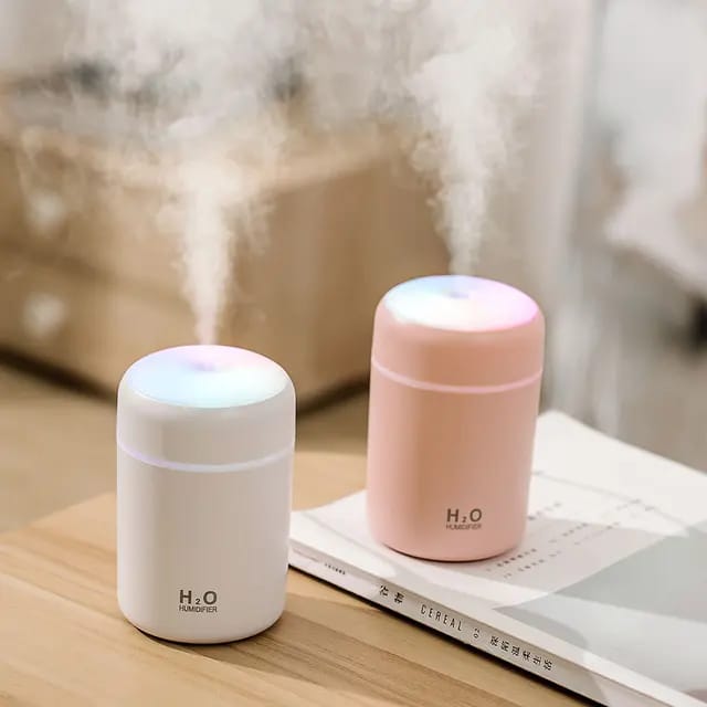 Portable 300ml Air Humidifier with LED Light USB Ultrasonic Diffuser