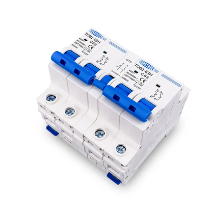 TOMZN AC 2P+2P MTS Dual power Manual transfer switch Circuit breaker MCB 50HZ/60HZ changeover