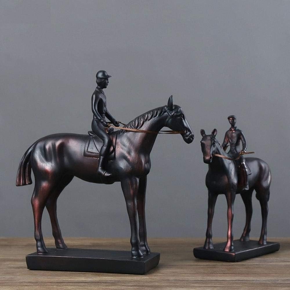 Horse Rider Statue Decor for Office and Home