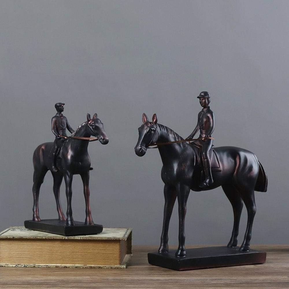 Horse Rider Statue Decor for Office and Home